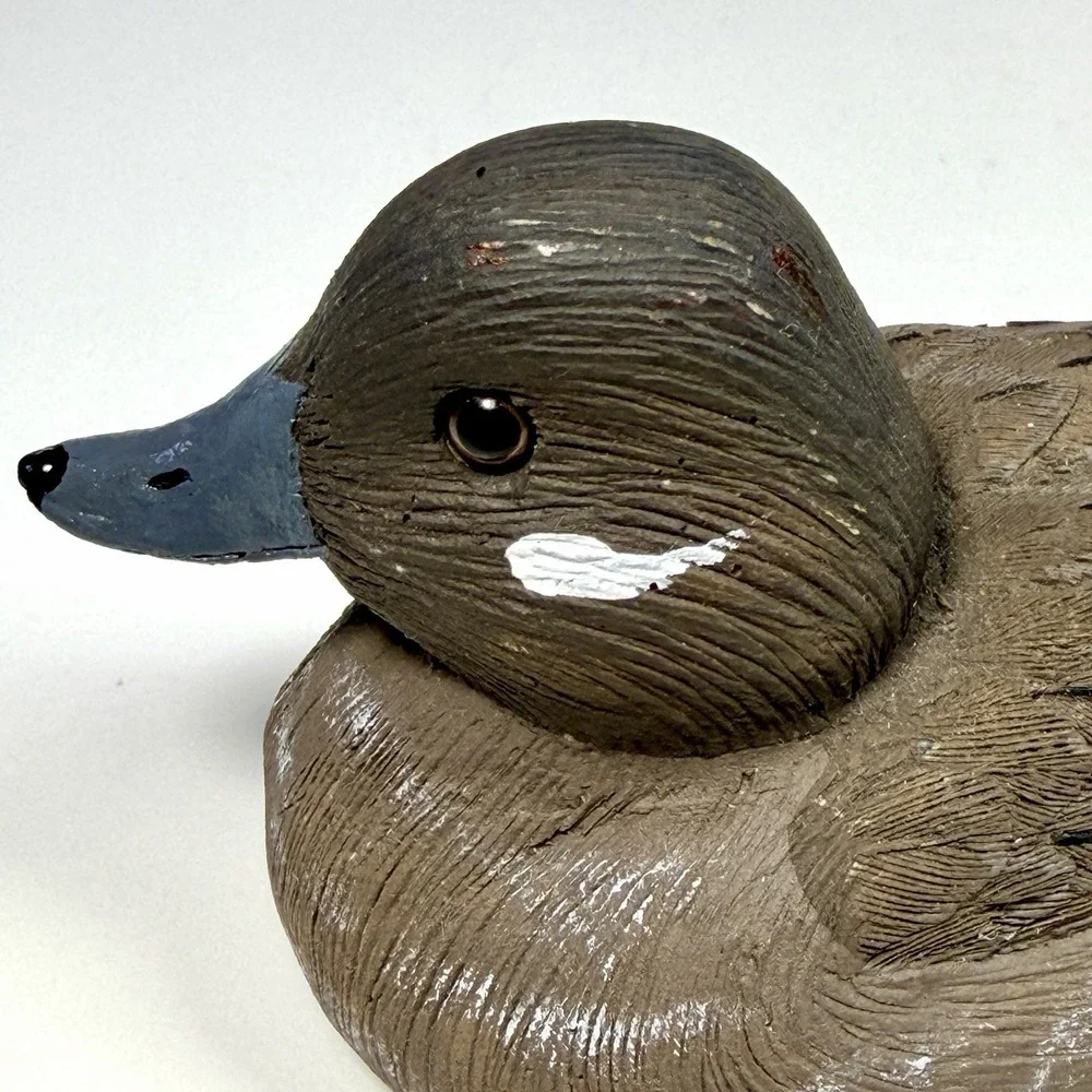 Jennings Decoy Co Bufflehead Duck Miniature Decoy Hand Painted Signed 4.5